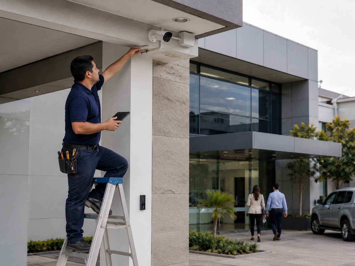 Instalación profesional de una cámara de seguridad