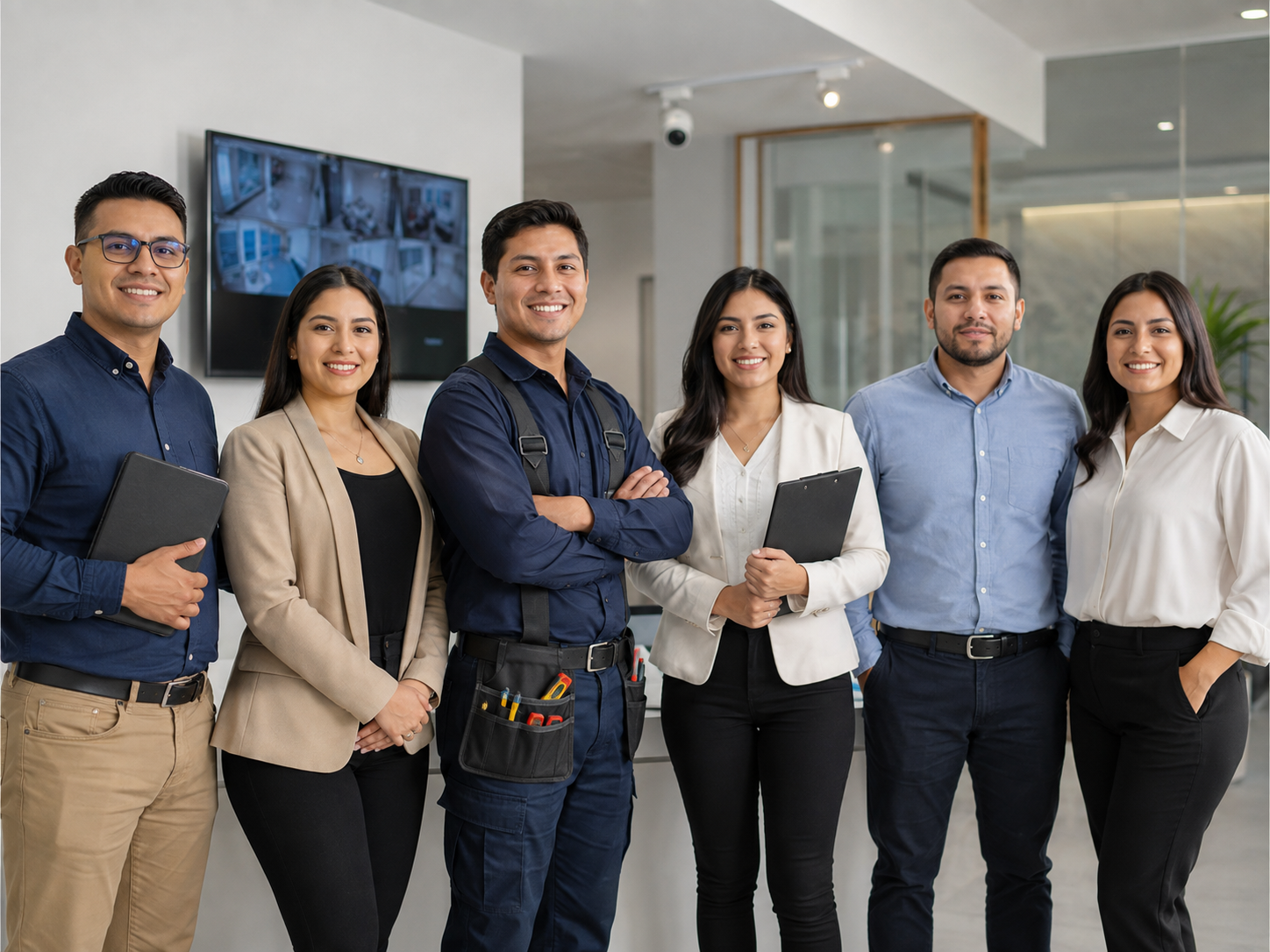 Equipo profesional de DC Electronic en sus instalaciones